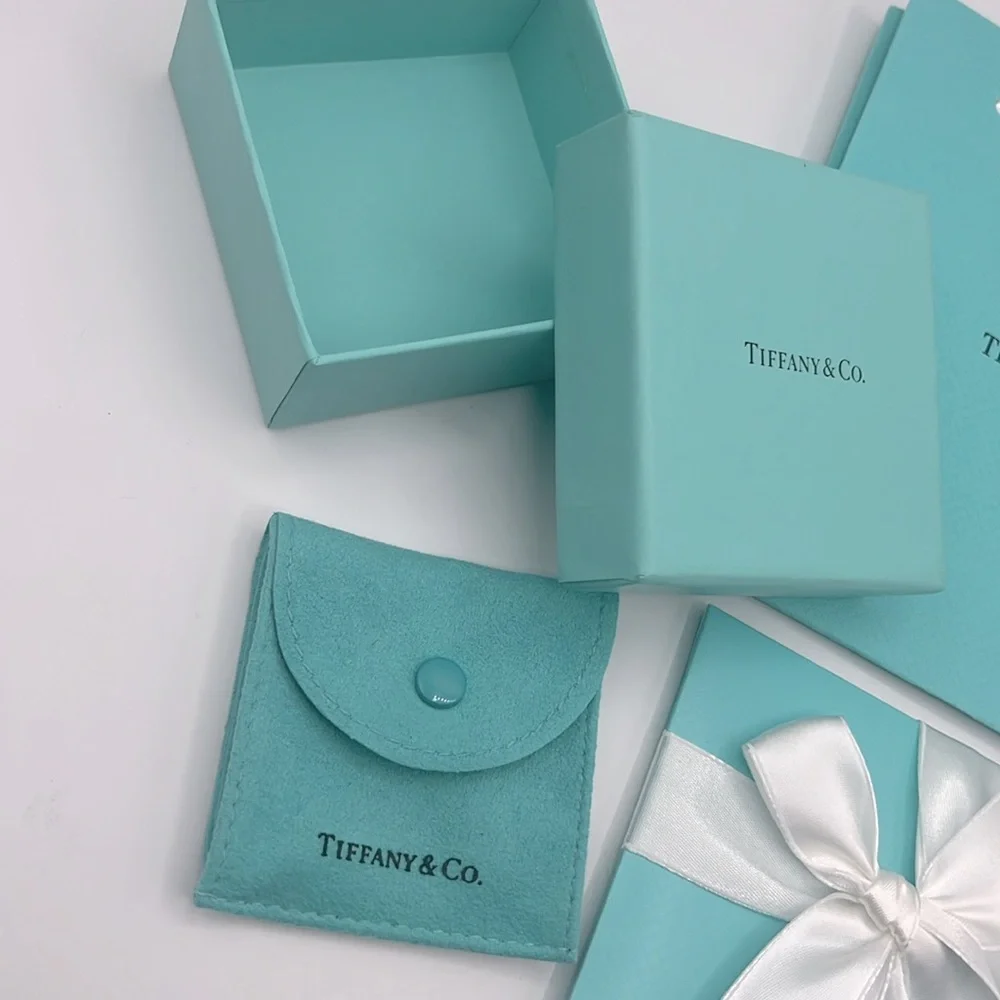 Tiffany & Co. Gift Set with Box Bag Card and Polish Cloth